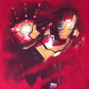 Marvel Iron Man 3 XL red shirt sleeve T-shirt